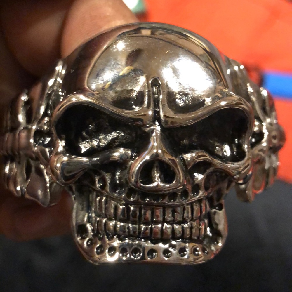 Large skull bracelet new
